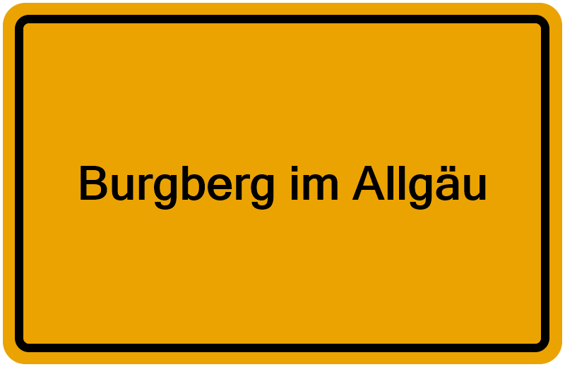 Handelsregisterauszug Burgberg im Allgäu